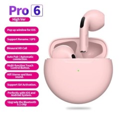 Air Pro 6 TWS vezeték nélküli fejhallgató mikrofonnal Bluetooth fülhallgató sportfutó fejhallgató Apple iPhone Xiaomi Pro6 fülha