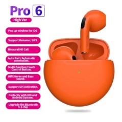 Air Pro 6 TWS vezeték nélküli fejhallgató mikrofonnal Bluetooth fülhallgató sportfutó fejhallgató Apple iPhone Xiaomi Pro6 fülha