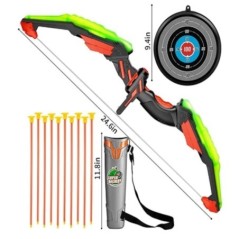 Íj és nyilak gyerekeknek Gyerekek íjászat íjgyakorlat Recurve íj szabadtéri sportjáték vadászat lövöldözős játék fiúknak ajándék