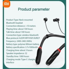 Xiaomi I35 200 órás játék vezeték nélküli fülhallgató Bluetooth fejhallgató nyakpánt 5.1 fejhallgató mikrofonnal sztereó fülhall