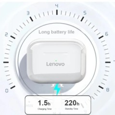 Lenovo Bluetooth fülhallgató vezeték nélküli fülhallgató töltőtokkal, beépített mikrofonnal vízálló fülhallgató mobiltelefon uni