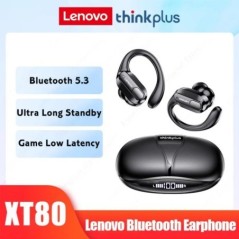 XT80 Bluetooth 5.3 fülhallgató True vezeték nélküli fejhallgató mikrofon gomb vezérléssel zajcsökkentő fülkagyló vízálló fejhall