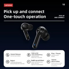 Lenovo LP3 Pro fülhallgató TWS Bluetooth 5.0 vezeték nélküli HIFI zenei fejhallgató kijelző 1200 mAh akkumulátoros fejhallgató j