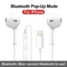 Eredeti fejhallgató Apple iPhone 14 vezetékes Bluetooth fülhallgatóhoz 13 12 11 Pro Max XR 7 8 6 6s Plus 3,5 mm-es fülbe helyezh