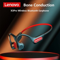 Eredeti Lenovo X3 Pro X4 X5 Bone Conduction fejhallgató Bluetooth 5.3 Hifi Fül-akasztós vezeték nélküli fejhallgató Mic Sport fü