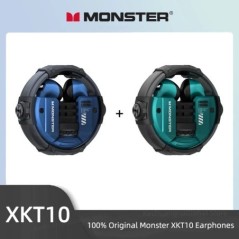 Monster XKT10 Bluetooth fülhallgató vezeték nélküli fejhallgató játékos fejhallgató vízálló TWS zajcsökkentés mikrofonnal sport 