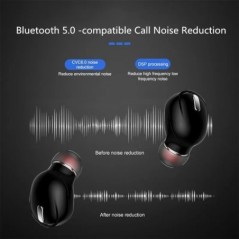 X9 vezeték nélküli fejhallgató Bluetooth 5.0 fülhallgató mikrofonnal egy fülbe helyezhető sport vízálló TWS fülhallgató Bluetoot