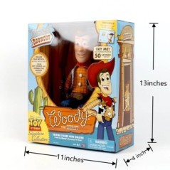 Disney Pixar Toy Story 40cm Woody Akciófigurák Angol Film Hang Karakter Babaszövet Cowboy Születésnapi ajándék gyerekeknek