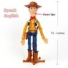 Disney Pixar Toy Story 40cm Woody Akciófigurák Angol Film Hang Karakter Babaszövet Cowboy Születésnapi ajándék gyerekeknek