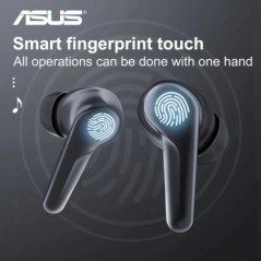 Asus Airpro3 vezeték nélküli Bluetooth fejhallgató ANC aktív zajcsökkentéssel, fülbe helyezhető, kiváló hangminőség hosszú ideig