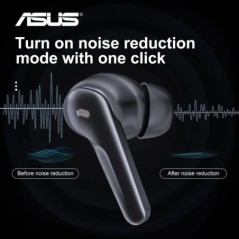 Asus Airpro3 vezeték nélküli Bluetooth fejhallgató ANC aktív zajcsökkentéssel, fülbe helyezhető, kiváló hangminőség hosszú ideig