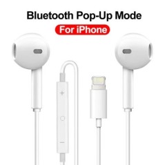 Eredeti Apple fejhallgatóhoz iPhone 14 13 12 11 Pro Max mini Lightning fülhallgatóhoz X XS XR 7 8 Plus SE vezetékes Bluetooth fü