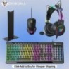 ONIKUMA Gaming Headset Dinamikus RGB Fénnyel levehető Macskafül Egértartó Esport csomag Vezetékes fejhallgató mikrofonnal PC-hez