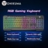 ONIKUMA Gaming Headset Dinamikus RGB Fénnyel levehető Macskafül Egértartó Esport csomag Vezetékes fejhallgató mikrofonnal PC-hez