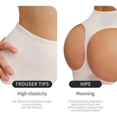 Női Butt Lifter Shapewear Klasszikus csípőnövelő szabályozó bugyi Varrat nélküli homokóra alakformáló fiú rövidnadrág Booty Gain