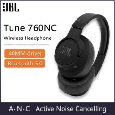 JBL Tune 760NC vezeték nélküli Bluetooth fejhallgató HiFi aktív zajszűrős ANC sport fülre összecsukható T760NC fejhallgató mikro