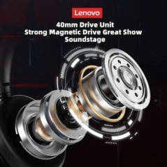 Eredeti Lenovo TH40 Sport fejhallgató Sztereó Vezeték nélküli Bluetooth fülhallgató HIFI Sound Gaming Headset mikrofonos fülhall