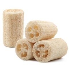 4db Natural Luffa Luffa Szivacs Organic Luffa Tisztítókefe Konyhai Mosogató Párnák Kád testzuhany Többfunkciós súroló