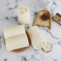 4db Natural Luffa Luffa Szivacs Organic Luffa Tisztítókefe Konyhai Mosogató Párnák Kád testzuhany Többfunkciós súroló