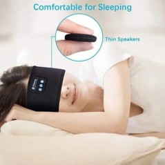 Vezeték nélküli Bluetooth hangszóró Fejkendő Vezeték nélküli Zene Sleep Headset Sport Fejpánt Beépített Sleep Music Eye Mask Tra