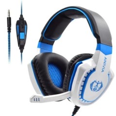 Játékos fejhallgató zajszigetelő fülhallgató mikrofonnal. Hangerőszabályzó Bass Surround Videojáték PC-hez PS4 PS5 XBOX