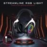 FIFINE Gaming fejhallgató Dinamikus RGB/MIC/In-line vezérléssel, Ultrapuha memóriahabos fülpárnákkal, PC PS4 PS5 Xbox Laptopokho