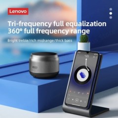 100%-ban eredeti Lenovo K30 Music Surround Bass Box Mic Hordozható Hifi Bluetooth vezeték nélküli hangszóró Vízálló USB kültéri 