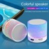 Univerzális Bluetooth mini hangszóró vezeték nélküli hangszóró színes LED TF kártya USB mélynyomó hordozható MP3 zenei hangoszlo