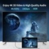 4K HDMI-kábel, nagy sebességű, 18 Gbps HDMI 2.0 kábel HDR 3D fonott HDMI-kábel ARC kompatibilis MacBook Pro 2021 UHD TV projekto