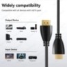 AIXXCO 0,5M 1,5M 1M 2M 3M 5M 10M 15M Aranyozott HDMI-kompatibilis kábel 1.4 1080p 3D videokábel HDTV Splitter Switcherhez