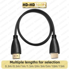 AIXXCO 0,5M 1,5M 1M 2M 3M 5M 10M 15M Aranyozott HDMI-kompatibilis kábel 1.4 1080p 3D videokábel HDTV Splitter Switcherhez