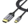 QGeeM USB C-HDMI kábeladapter 6ft 4K, USB Type C-HDMI kábel Thunderbolt 3 Kompatibilis a MacBook Pro 2017-2020 IPad pro-val