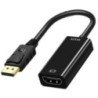 4K DisplayPort-HDMI-kompatibilis adapter dugasz DP-csatlakozó HDMI-kompatibilis kábel Video átalakító hang HDTV PC-projektorhoz