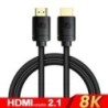 Baseus HDMI-kompatibilis kábel Xiaomi Mi Box 48Gbps Digital PS5 PS4 8K 2.1 4K 2.0 HDMI-kompatibilis elosztó 8K/60Hz kábelekhez