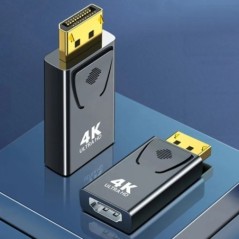 4K DisplayPort-HDMI-kompatibilis adapter DP dugasz-alj HDMI-kompatibilis konverter 1080P videó PC HDTV laptophoz