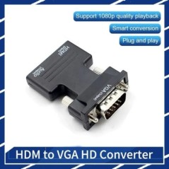 HDMI-kompatibilis női-VGA átalakító adapter 3,5 mm-es audio kábellel PS4 monitor projektor PC laptop 1080P HD VGA között