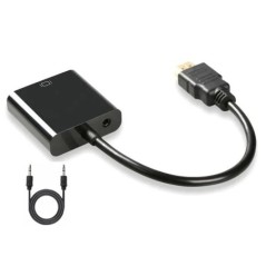 HD 1080P HDMI-kompatibilis VGA-kábel-átalakító HDMI-kompatibilis dugasz-VGA-aljzat adapter táblagépes laptop PC TV-hez