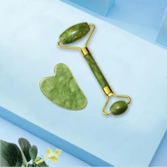 Gua Sha arcmasszírozó görgős Jade Store kaparó görgős masszázs arcra Gouache Lift test karcsúsító Guasha nyak bőrápoló eszközök