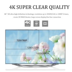 FSU HDMI-kompatibilis kábel 4K*2K nagy sebességű 2.0 kábel HDMI-kompatibilis 3D 1080P HD TV-hez PS3/4 projektor 0,5m 1m 1,5m 2m 