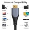 Minősített HDMI 2.1 kábel 4K 120Hz 3M 2M 4K 120Hz kábel HDMI 2.1 Xbox Series X PS5 Xiaomi Mi Box HDR10 48Gbps HDMI 8K kábel