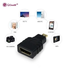 QGeeM MINI HDMI FÉRFI – HDMI NŐI ADAPTER átalakító HDMI – MINI HDMI Adatper 1080 P 2K 4K MINI PC-HEZ HDTV HD CAMERA 5504