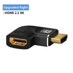 8K HDMI 2.1 adapter 90 270 fokos férfi-nő, 8k60Hz 4k120Hz konverter, 48Gbps,kompatibilis PS5/4, HDTV, Roku, TV Stick, PC