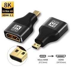 8K HDMI 2.1 adapter 90 270 fokos férfi-nő, 8k60Hz 4k120Hz konverter, 48Gbps,kompatibilis PS5/4, HDTV, Roku, TV Stick, PC