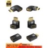 HDMI-adapter 90, 270 fokos derékszögű HDMI 2.1 8K 60Hz dugaszoló aljzat átalakító HDMI-kompatibilis kábelcsatlakozó TV laptophoz