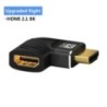 HDMI-adapter 90, 270 fokos derékszögű HDMI 2.1 8K 60Hz dugaszoló aljzat átalakító HDMI-kompatibilis kábelcsatlakozó TV laptophoz