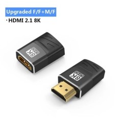 HDMI-adapter 90, 270 fokos derékszögű HDMI 2.1 8K 60Hz dugaszoló aljzat átalakító HDMI-kompatibilis kábelcsatlakozó TV laptophoz