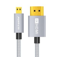 HDMI - Micro HDMI kábel Kétirányú átvitel 8K 60 Hz Micro HDMI - HDMI adapter konverter vonal kamera grafikus kártya monitorhoz