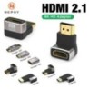 8K HDMI 2.1 kábeladapter 90 fokos derékszögű dugasz-aljzat csatlakozó 4K 8K HDMI hosszabbító TV Stick PS4 PS5 Xbox PC laptophoz