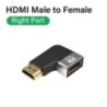 8K HDMI 2.1 kábeladapter 90 fokos derékszögű dugasz-aljzat csatlakozó 4K 8K HDMI hosszabbító TV Stick PS4 PS5 Xbox PC laptophoz