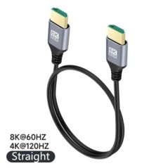 90 fokos HDMI 2.1V kábel kábel 8K 60Hz 4K 120Hz 48Gbps EARC ARC HDCP Ultra High Speed HDR HD TV-hez Laptop projektor PS4 PS5